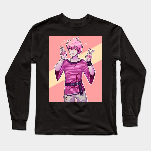 Pink Rantaro Long Sleeve T-Shirt by Furekah